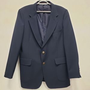 Business Class Levi's Action Mens 42R Suits Sport Blazer Navy 2 Front Button Vtg